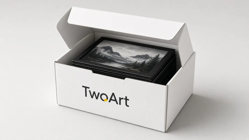 Quadros numa caixa TwoHang