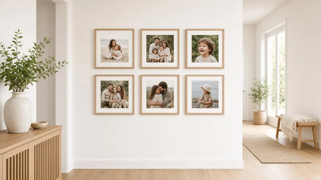 Parede com quadros TwoHang
