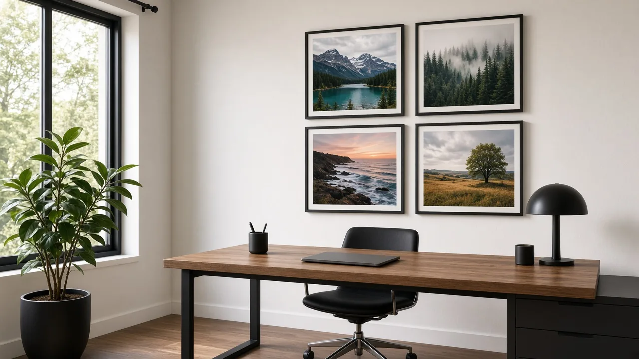 Parede com quadros TwoHang