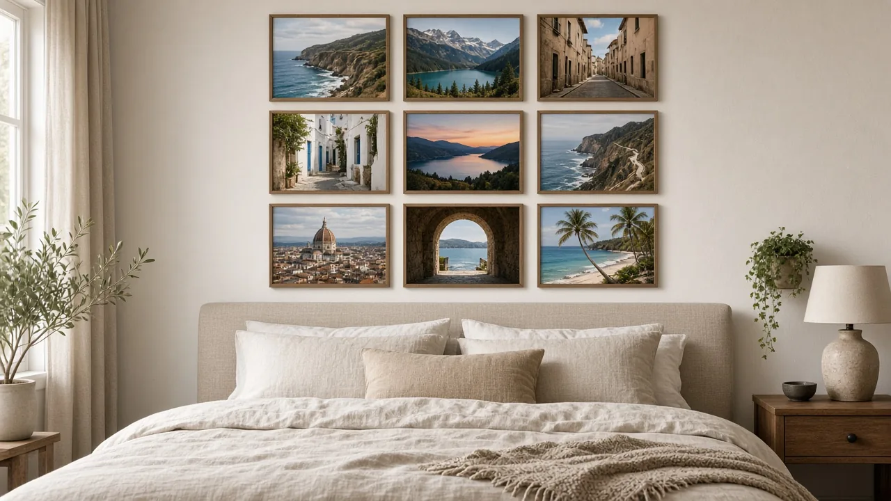 Parede com quadros TwoHang